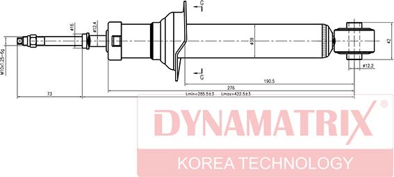 Dynamatrix DSA341226 - Амортизатор autodif.ru