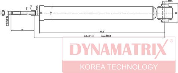 Dynamatrix DSA348002 - Амортизатор autodif.ru