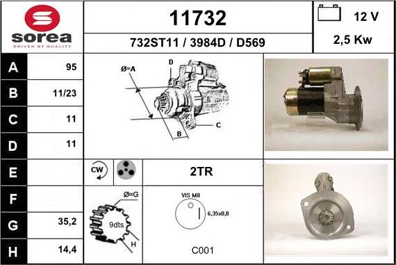 EAI 11732 - Стартер autodif.ru