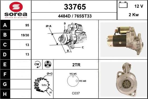 EAI 33765 - Стартер autodif.ru