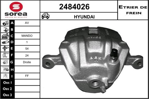 EAI 2484026 - Тормозной суппорт autodif.ru