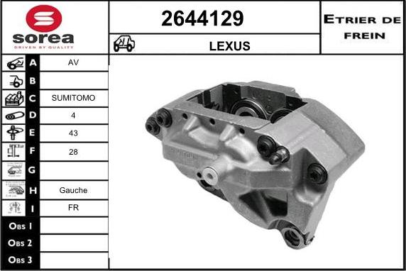 EAI 2644129 - Тормозной суппорт autodif.ru