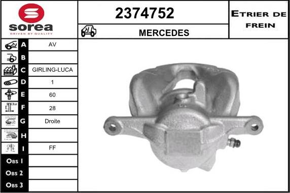 EAI 2374752 - Тормозной суппорт autodif.ru