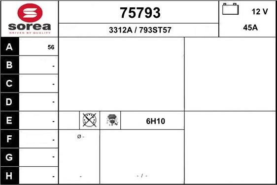 EAI 75793 - Генератор autodif.ru