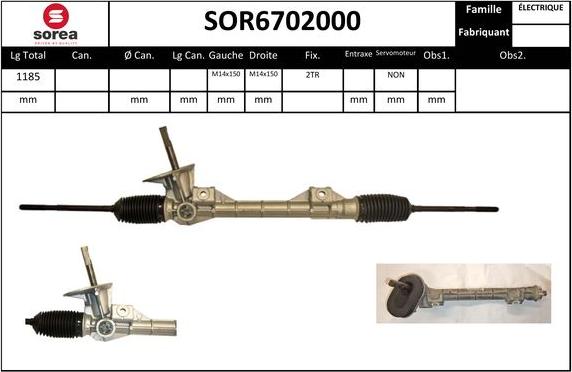 EAI SOR6702000 - Рулевой механизм, рейка autodif.ru