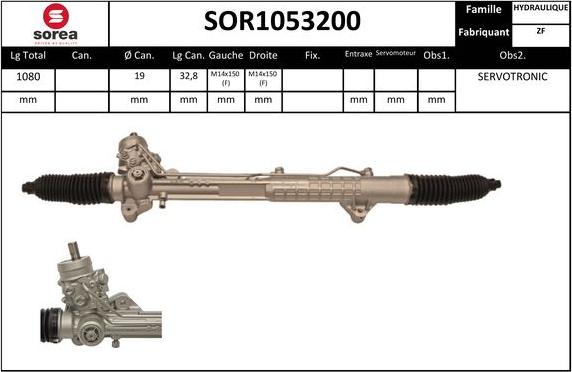 EAI SOR1053200 - Рулевой механизм, рейка autodif.ru