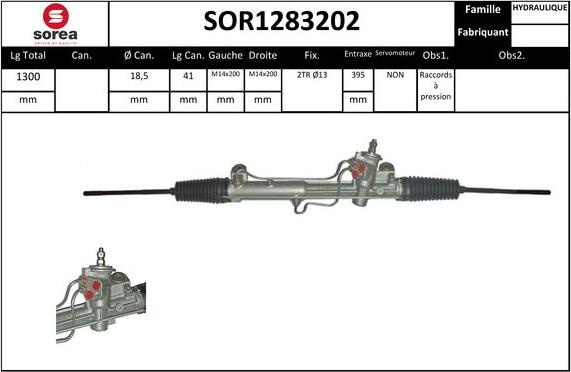EAI SOR1283202 - Рулевой механизм, рейка autodif.ru