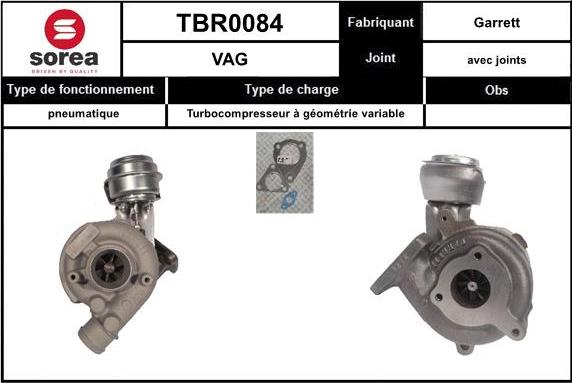 EAI TBR0084 - Турбина, компрессор autodif.ru