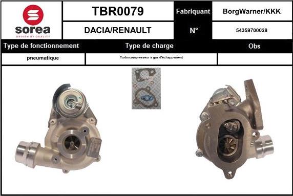 EAI TBR0079 - Турбина, компрессор autodif.ru