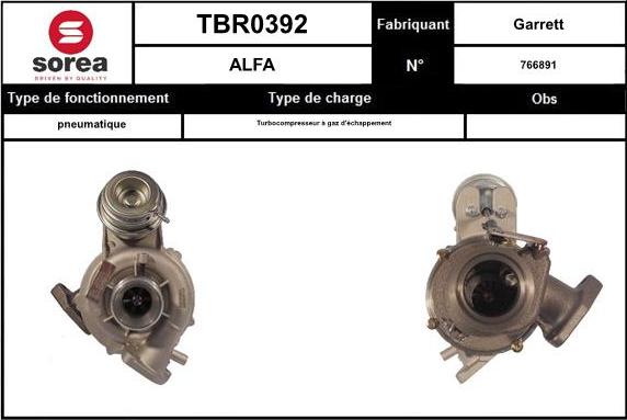 EAI TBR0392 - Турбина, компрессор autodif.ru