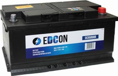 Edcon DC95800R - Стартерная аккумуляторная батарея, АКБ autodif.ru