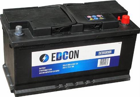 Edcon DC100830R - Стартерная аккумуляторная батарея, АКБ autodif.ru