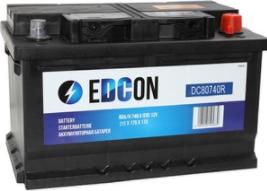Edcon DC80740R - Стартерная аккумуляторная батарея, АКБ autodif.ru