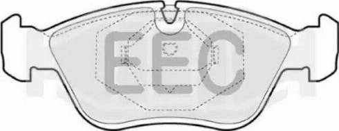 EEC BRP0813 - Тормозные колодки, дисковые, комплект autodif.ru