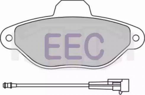 EEC BRP0812 - Тормозные колодки, дисковые, комплект autodif.ru