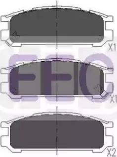 EEC BRP0748 - Тормозные колодки, дисковые, комплект autodif.ru