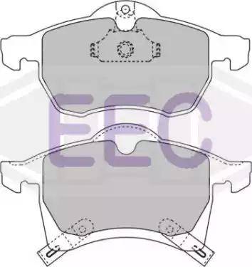 EEC BRP1023 - Тормозные колодки, дисковые, комплект autodif.ru