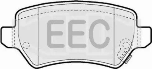 EEC BRP1286 - Тормозные колодки, дисковые, комплект autodif.ru
