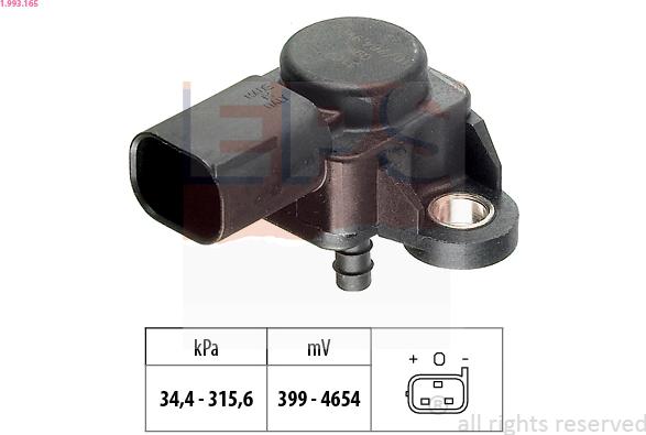 EPS 1.993.165 - Датчик давления воздуха, высотный корректор autodif.ru