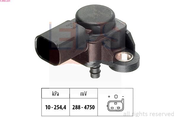 EPS 1.993.231 - Датчик давления воздуха, высотный корректор autodif.ru
