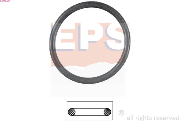 EPS 1.890.551 - Прокладка, термостат autodif.ru