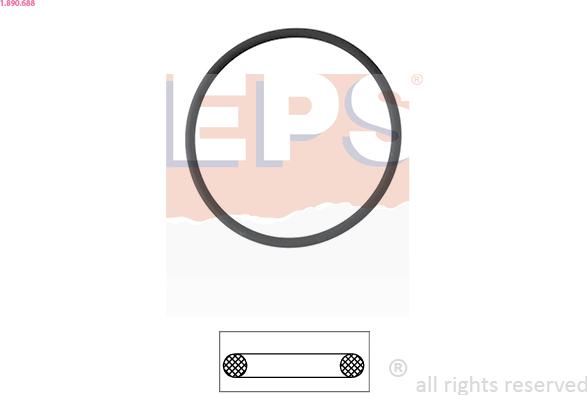 EPS 1.890.688 - Прокладка, термостат autodif.ru