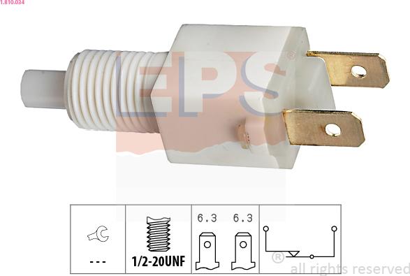 EPS 1.810.034 - Выключатель фонаря сигнала торможения autodif.ru
