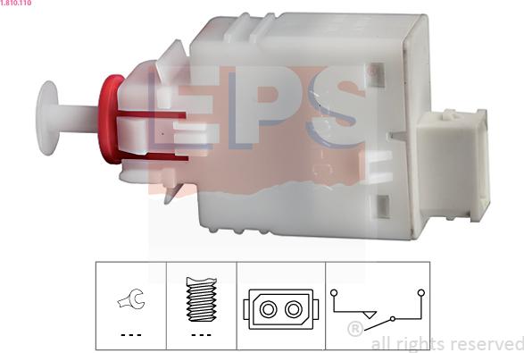 EPS 1.810.110 - Выключатель, привод сцепления (Tempomat) autodif.ru