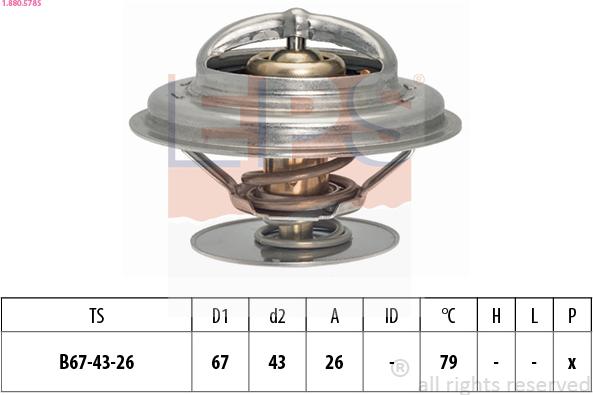 EPS 1.880.578S - Термостат охлаждающей жидкости / корпус autodif.ru