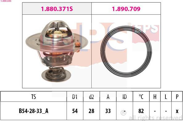EPS 1.880.845 - Термостат охлаждающей жидкости / корпус autodif.ru