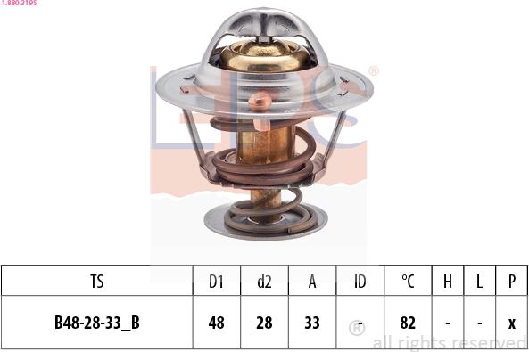 EPS 1.880.319S - Термостат охлаждающей жидкости / корпус autodif.ru