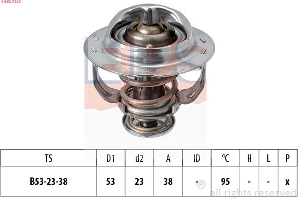 EPS 1.880.742S - Термостат охлаждающей жидкости / корпус autodif.ru
