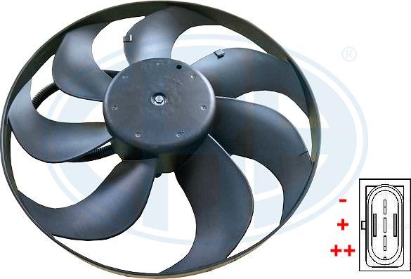 ERA 352028 - 352028 Вентилятор охлаждения радиатора\ VW BORA/GOLF IV autodif.ru