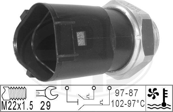 ERA 330230 - Термовыключатель, вентилятор радиатора / кондиционера autodif.ru