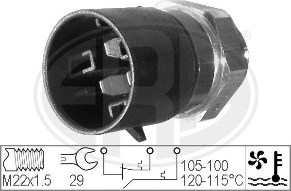 ERA 330220 - Термовыключатель, вентилятор радиатора / кондиционера autodif.ru