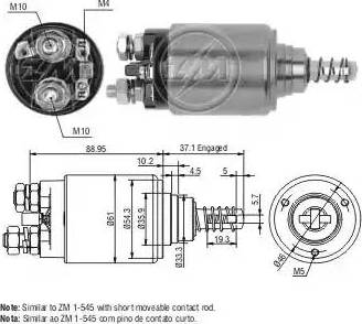 ERA 227451 - Тяговое реле, соленоид, стартер autodif.ru