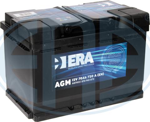 ERA A57012 - Стартерная аккумуляторная батарея, АКБ autodif.ru