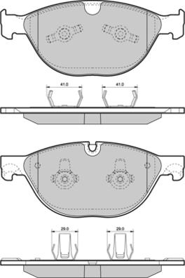 E.T.F. 12-1483 - Тормозные колодки, дисковые, комплект autodif.ru