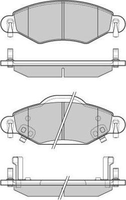 E.T.F. 12-1082 - Тормозные колодки, дисковые, комплект autodif.ru