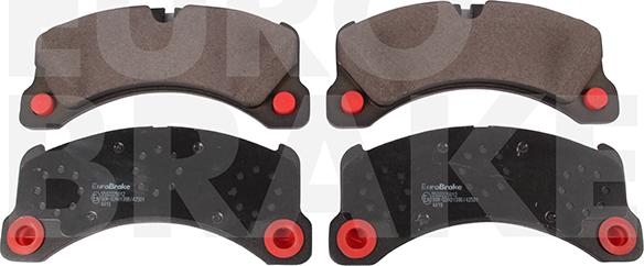 Eurobrake 5502225612 - Тормозные колодки, дисковые, комплект autodif.ru