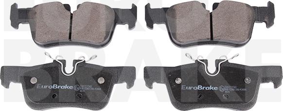 Eurobrake 5502221568 - Тормозные колодки, дисковые, комплект autodif.ru