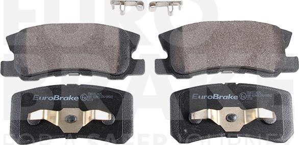 Eurobrake 5502223025 - Тормозные колодки, дисковые, комплект autodif.ru