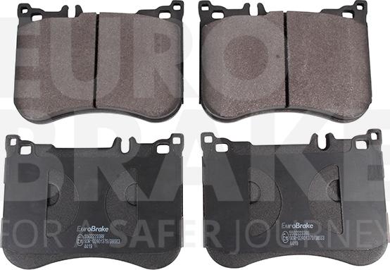 Eurobrake 5502223388 - Тормозные колодки, дисковые, комплект autodif.ru