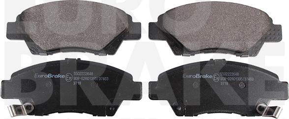 Eurobrake 5502222648 - Тормозные колодки, дисковые, комплект autodif.ru