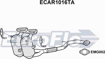 EuroFlo ECAR1016TA - Катализатор autodif.ru