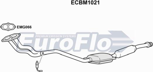 EuroFlo ECBM1021 - Катализатор autodif.ru