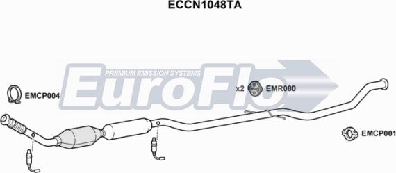 EuroFlo ECCN1048TA - Катализатор autodif.ru