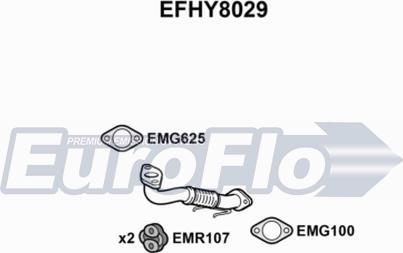 EuroFlo EFHY8029 - Труба выхлопного газа autodif.ru