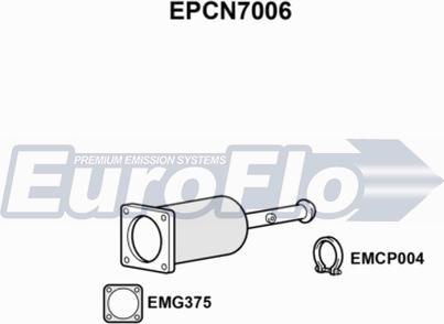 EuroFlo EPCN7006 - Сажевый / частичный фильтр, система выхлопа ОГ autodif.ru