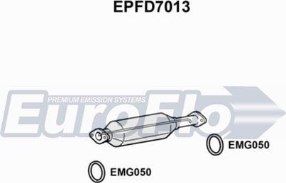 EuroFlo EPFD7013 - Сажевый / частичный фильтр, система выхлопа ОГ autodif.ru